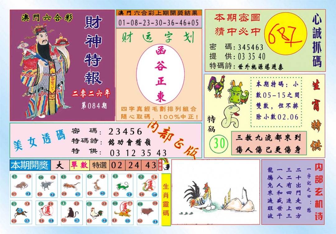 084期财神特报[图]